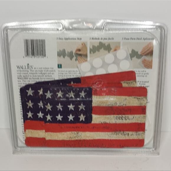 Flag Wallies Pre Pasted Wallpaper Cutouts 12114 Set of 25 Crafts Parades Books - Picture 2 of 12